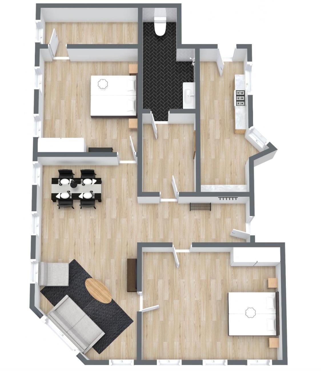 Spacious Tivoli Gardens Apartment W 3 Bedrooms 코펜하겐 외부 사진